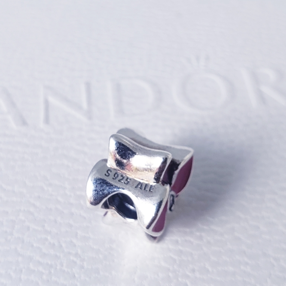 🌸 2 Authentic Pandora ⭐️RETIRED⭐️ ORCHID CHARMS - Picture 7 of 10